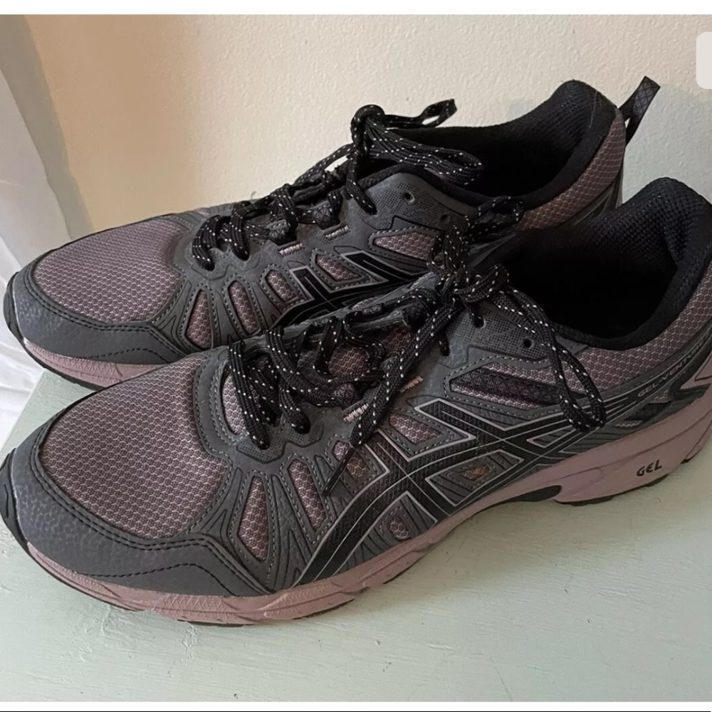 Asics Womens GEL-Venture 7 1012A476 Purple Gray Trail Running Shoe Size 10.5